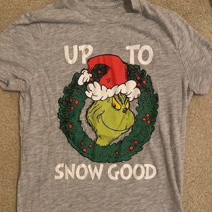 The Grinch Up to Snow Good Kids Small Christmas Shirt